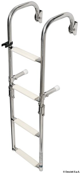 Scaletta pieghevole con attacchi arcuati 4 gradini - 49.582.04